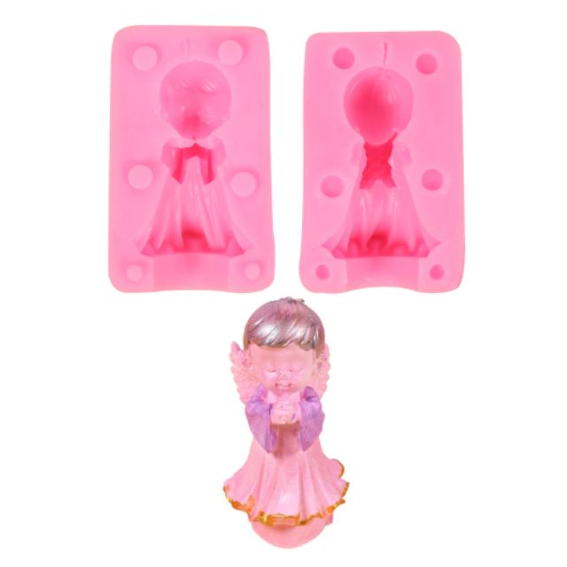 Khuôn silicom 4D Thiên sứ cầu nguyện