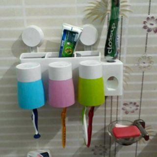 Nhả kem đánh răng kèm cốc