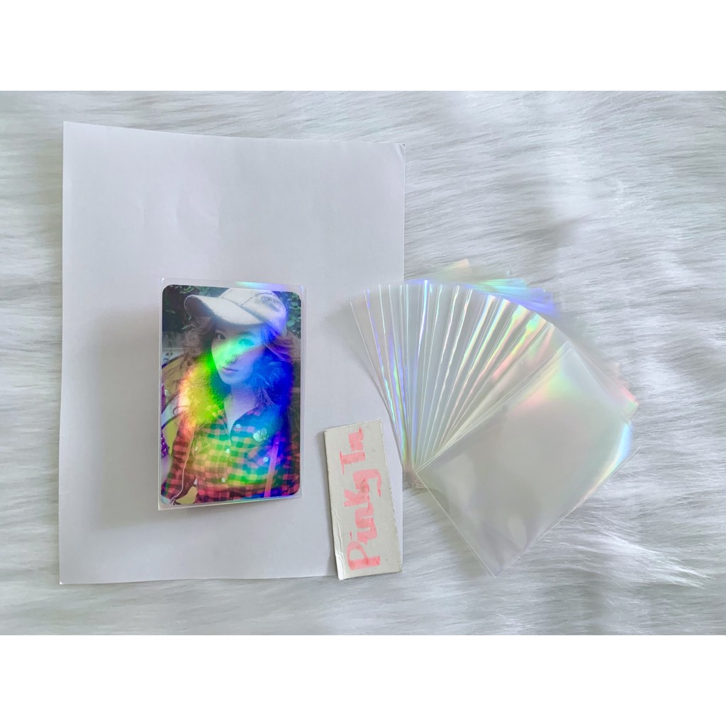 Bọc Sleeves Card Hologram/Foil Cầu Vòng Standard USA Size 57x87mm - hãng MeeT của Trung