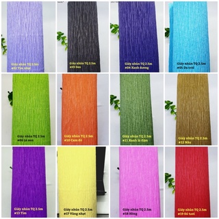 Giấy nhún làm hoa (2,5m*50cm)