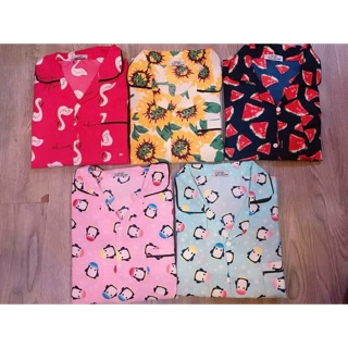 Bộ pizama hình chất kate thái