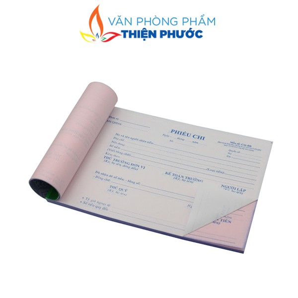 Phiếu thu chi1 liên 2 liên 13x19mm xấp 100 tờ THIỆN PHƯỚC