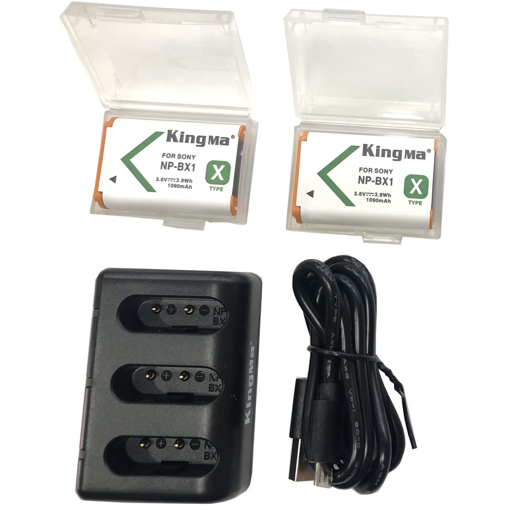 Combo pin sạc máy ảnh Kingma cho Sony NP-BX1