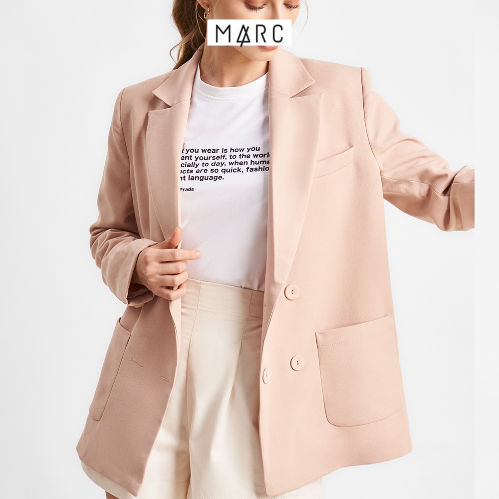 Áo blazer nữ MARC FASHION 4 nút 2 túi trước CBPH042822 | BigBuy360 - bigbuy360.vn