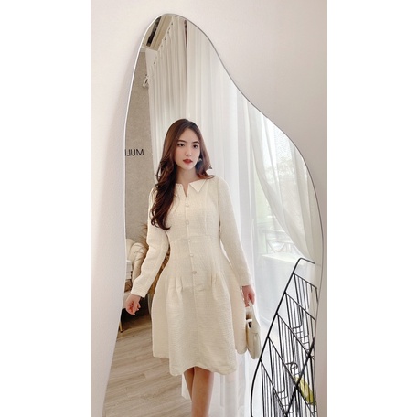 Váy dạ trắng cao cấp LUX