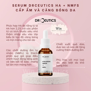 Serum ha drceutics cấp ẩm và căng bóng da hyaluronic acid + nmfs