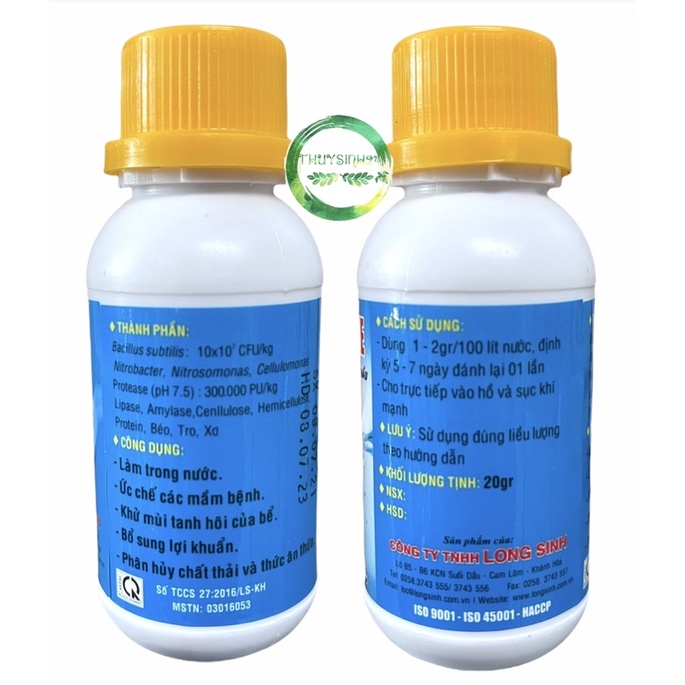 Men vi sinh COMPOZYME làm trong nước bể cá - bể thủy sinh