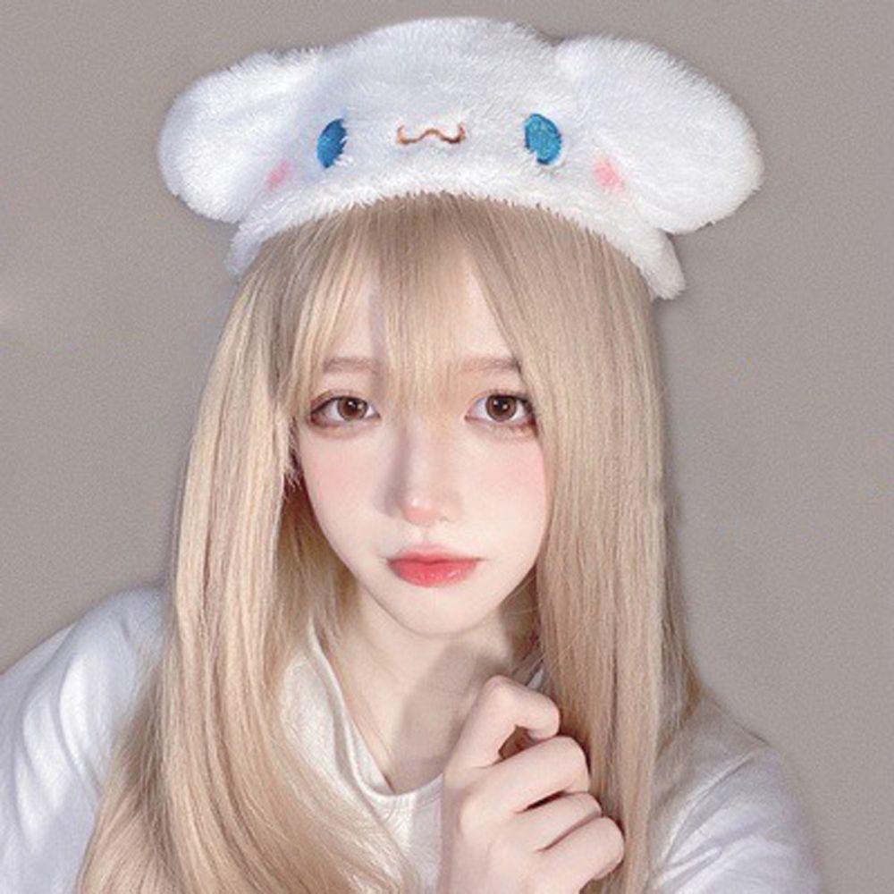 Băng Đô Cài Tóc Vải Bông Hình Cinnamoroll Thời Trang Hàn Quốc Cho Bé Gái