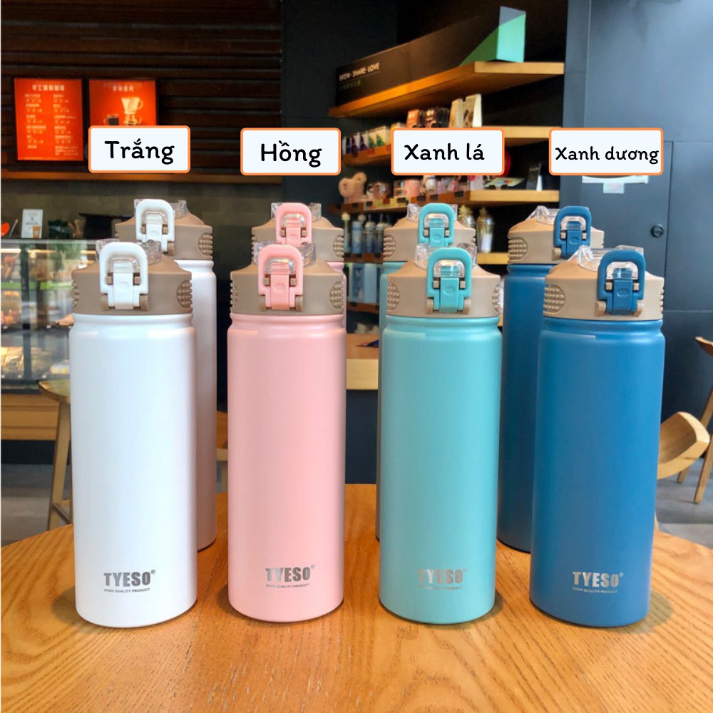 Bình Giữ Nhiệt Cao Cấp Có Ống Hút 750ml Ruột Inox 304 | BigBuy360 - bigbuy360.vn