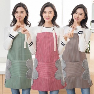 Tạp Dề Kèm Bông Lau Tay