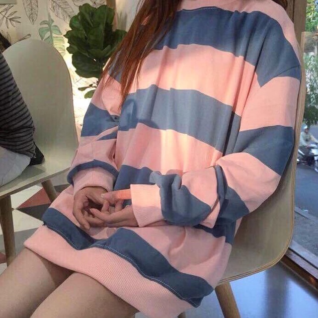 Áo sweater sọc kẻ ngang dài tay Guy unisex nhiều màu siêu hot 2020 | BigBuy360 - bigbuy360.vn