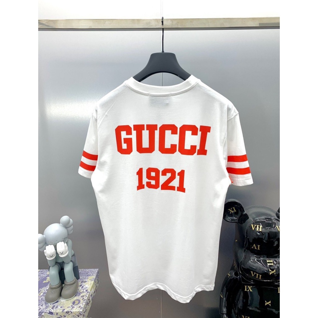 Áo Phông Nam Hè Phối Chữ Kết Hợp 2 Màu 100 GUCXI Siêu Hot Phong Cách Thoải Mái Hoạt Động Hè 2022