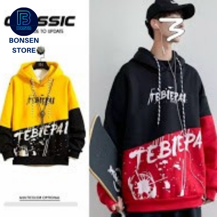 [ Mã THOISEN10 giảm 10K đơn từ 99k ] ÁO HOODIE NÓN UNISEX NAM NỮ VẢY SƠN TEBIEPAL AK012 - Bonsen Store | BigBuy360 - bigbuy360.vn