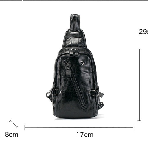 Balo đeo chéo da thời trang - túi đeo chéo nam thời trang - balo đeo chéo mini | BigBuy360 - bigbuy360.vn