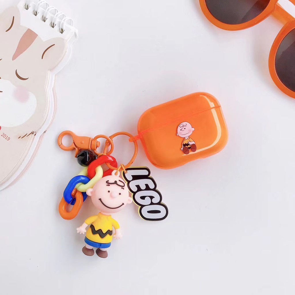 Dễ Thương Vỏ Bảo Vệ Hộp Đựng Tai Nghe Airpods Hình Snoopy Charlie Brown Đáng Yêu Ốp