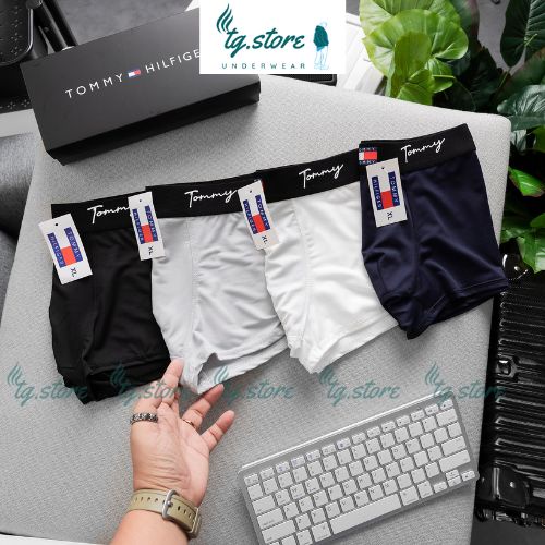 Quần Lót Nam Boxer Thun Lạnh Hàng Chuẩn Xuất Xịn Combo 4 cái TMCK-CB4, Quần Sịp Boxer Cao Cấp Co Giãn 4 Chiều.