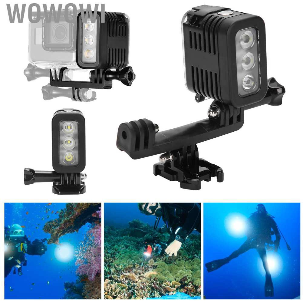 Wowowi 30M Waterproof LED Video Diving Fill Light Underwater for GoPro HERO 4 Motion Camera