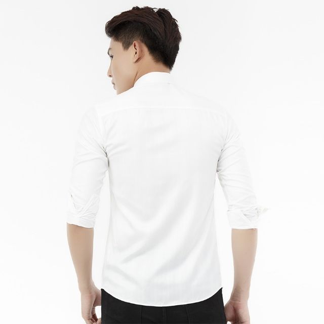 Sơ mi trắng vải lụa cao cấp không nhăn không xù | BigBuy360 - bigbuy360.vn