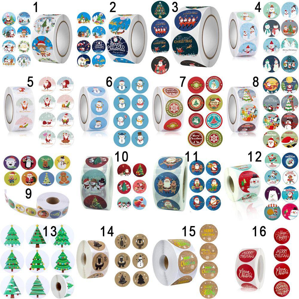 Set 500 Sticker Giấy Ghi Chú Trang Trí Giáng Sinh