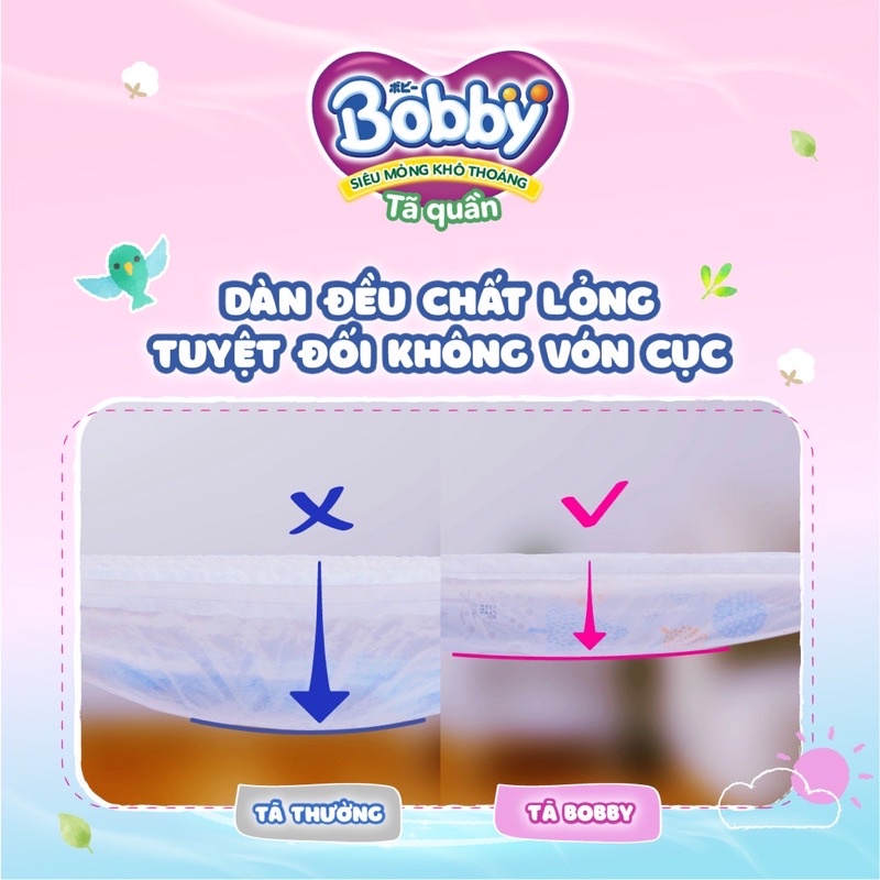 Tã quần Bobby lõi nén Mega jumbo M132|L116/XL104/XXL96/M120/L104/XL92/XXL84