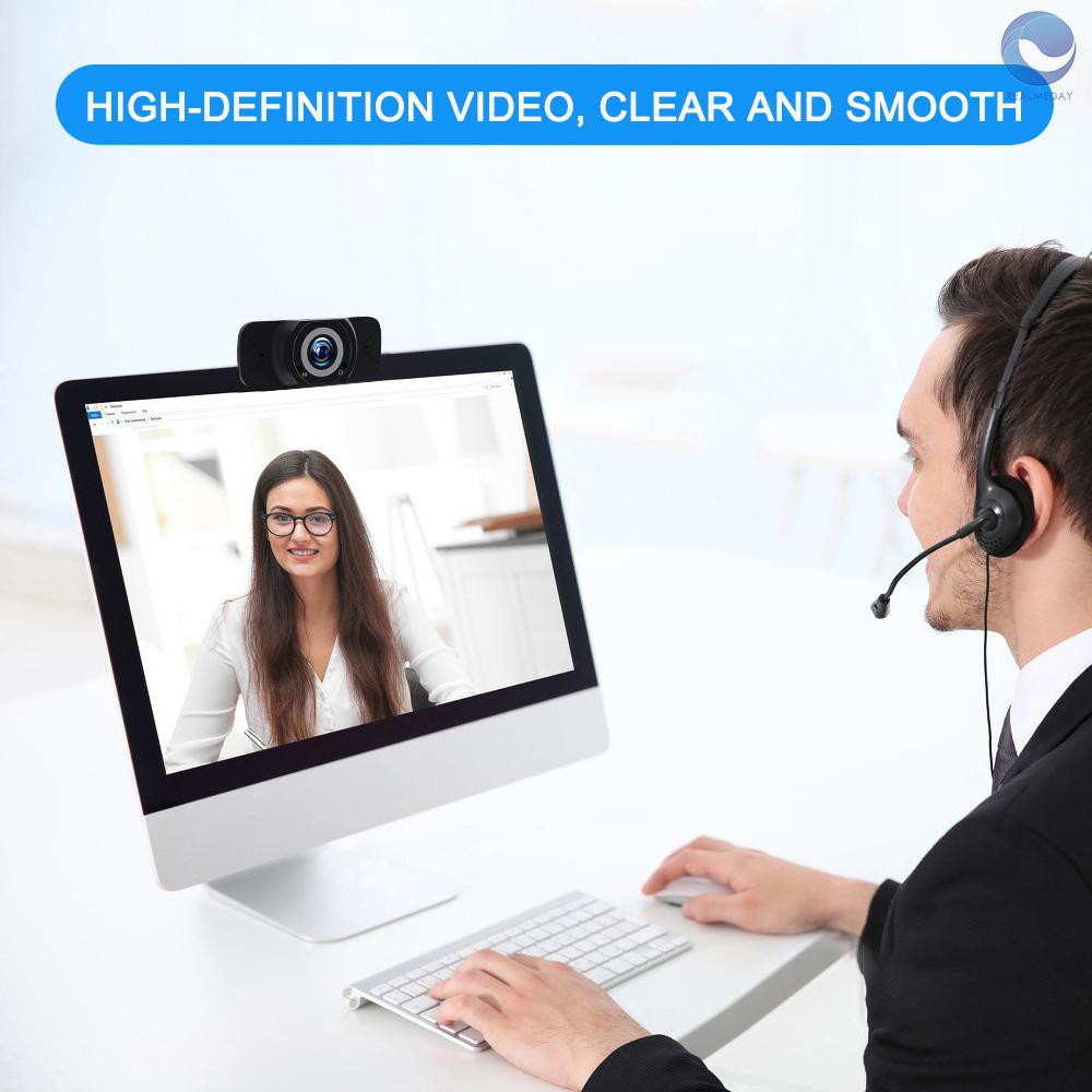 Webcam góc rộng hỗ trợ HD 1080p hỗ trợ quay trực tuyến chất lượng cao