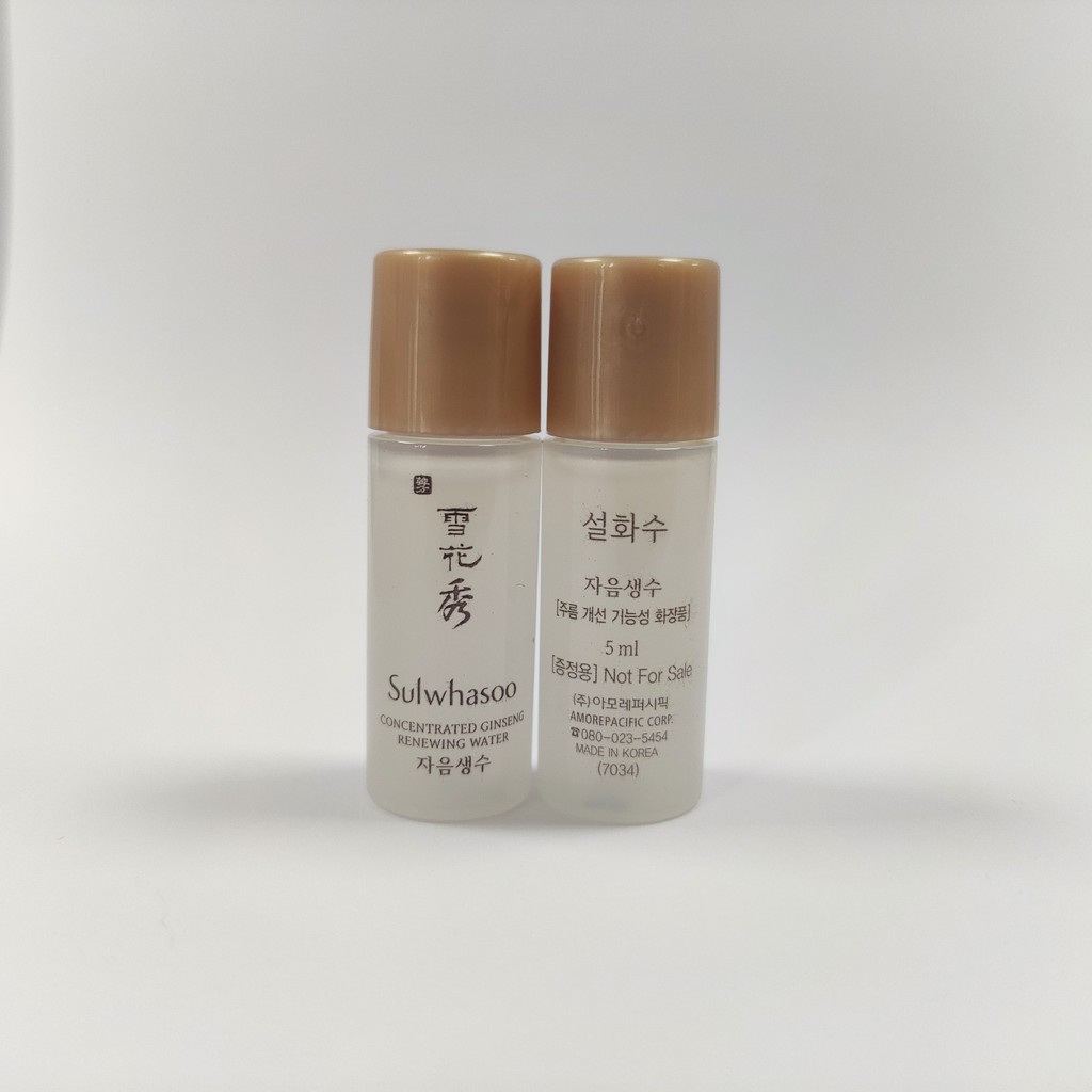 Sulwhasoo Nước Hoa Hồng Sữa Dưỡng Nhân Sâm Chống Lão Hóa Mini Sulwhasoo Concentrated Ginseng Renewing Water/Emulsion 5ml | BigBuy360 - bigbuy360.vn
