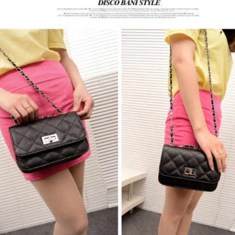 TÚI ĐEO CHÉO NỮ LENAH TRẦN CHỈ KHÓA VẶN THỜI TRANG PK 391