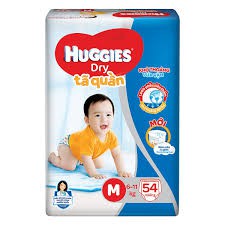 [ ĐỦ SIZE ] Tả quần / Tả dán Huggie M54 L48 XL 42 XXL38 ( MẪU MỚI ĐỆM MÂY 4 CHIỀU )