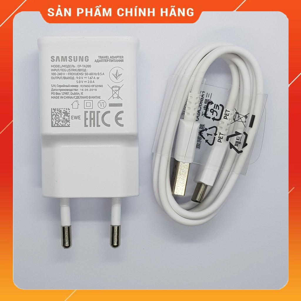 [FREESHIP] Bộ Sạc Samsung A50 ✅Sạc Nhanh ✅Nguồn5V- 2A ✅Type C Chính Hãng