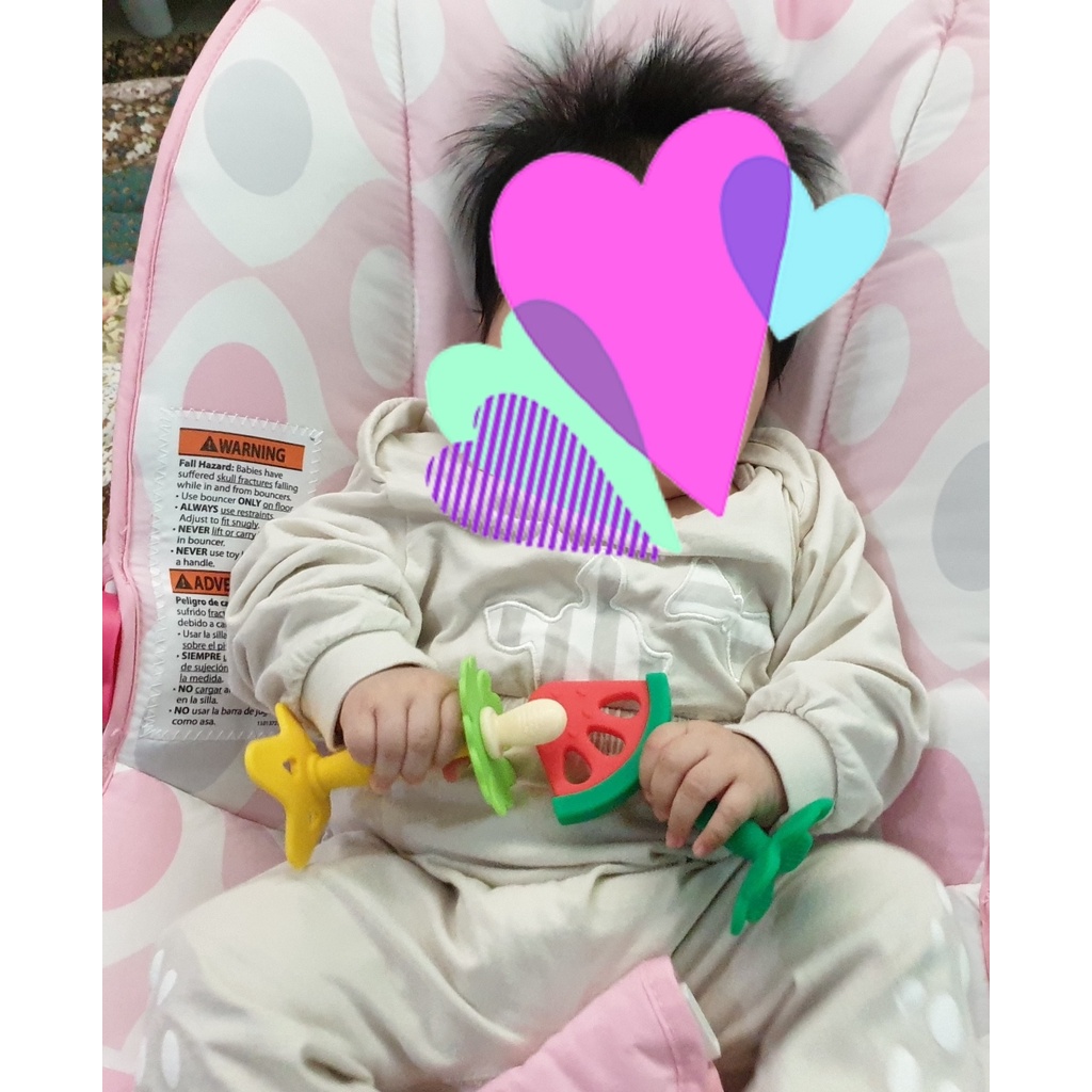 Set 2 đồ chơi gặm nướu từ silicon phong cách Hàn Quốc kèm hộp đựng vệ sinh