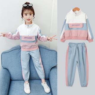 Set Đồ Thể Thao Dài Tay Phong Cách Năng Động Cho Bé Gái
