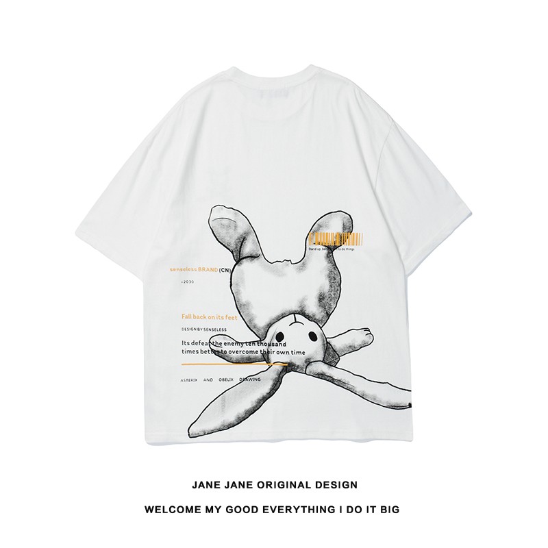 Áo Thun Tay Lỡ Dáng Rộng Phong Cách Hàn Quốc Cá Tính Cho Nam