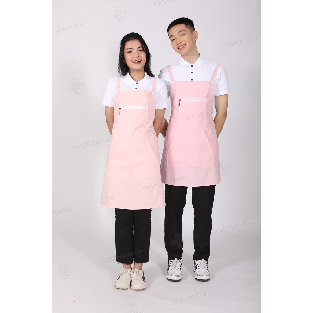 Tạp dề pha chế tạp dề Bartender phối da cao cấp dành cho Nam Nữ sẵn hàng 100% ảnh thật TD1.2.0102-4