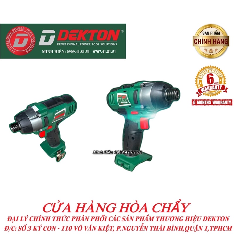 Máy Bắn Vít Dekton 200N.m / D21-CV200N / Dùng Pin D21