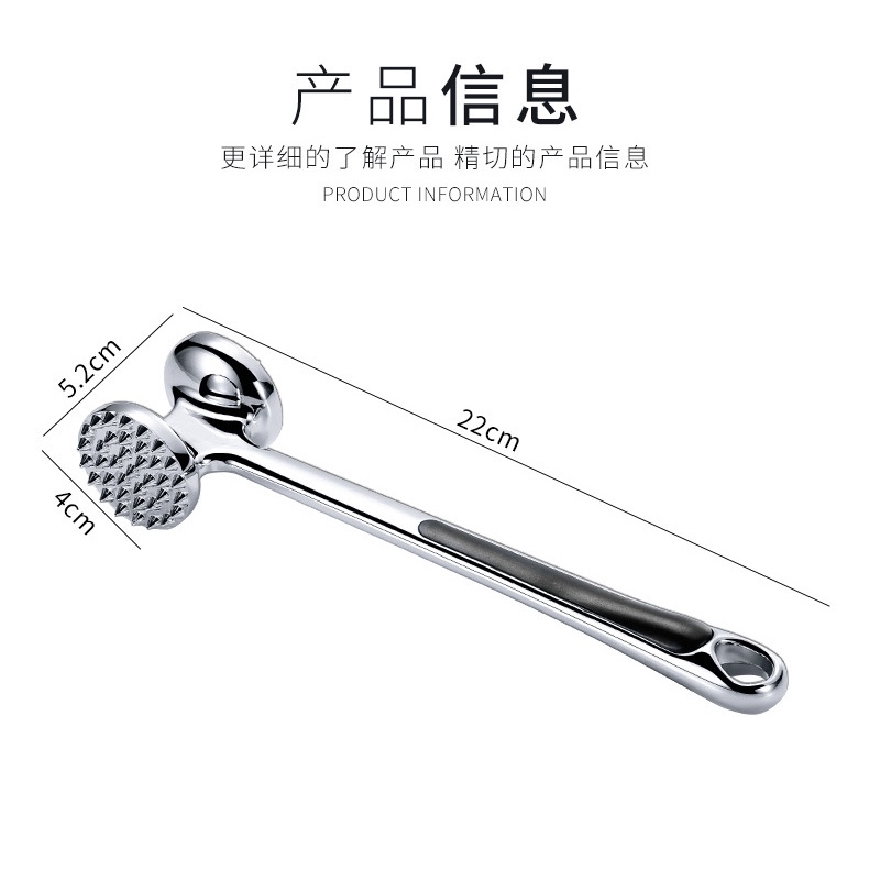 Búa đập thịt bò bít tết bằng hợp kim kẽm