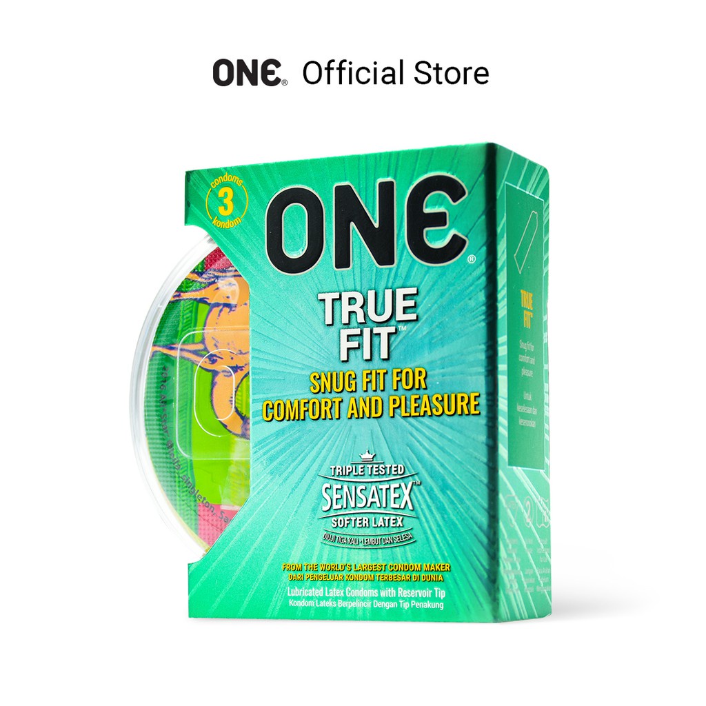 Bcs size nhỏ 49mm gia đình chính hãng cao cấp ONE CONDOM TRUE FIT hộp 3 cái xịn thơm ôm sát giá rẻ che tên khi giao hàng