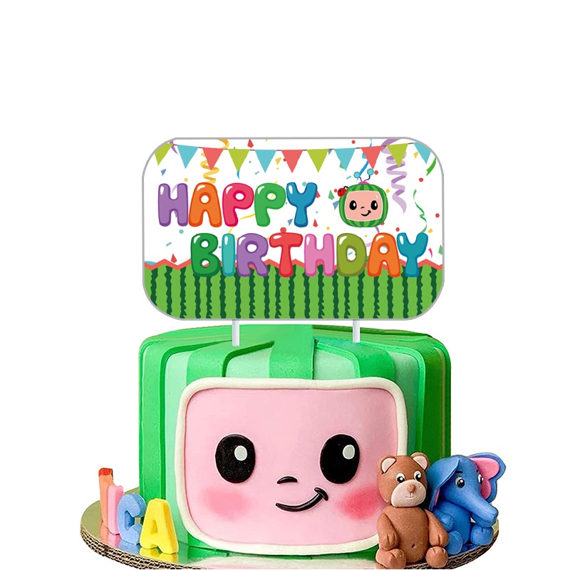 Bong Bóng Latex Chủ Đề Hoạt Hình Trang Trí Bánh Kem Sinh Nhật Cho Bé