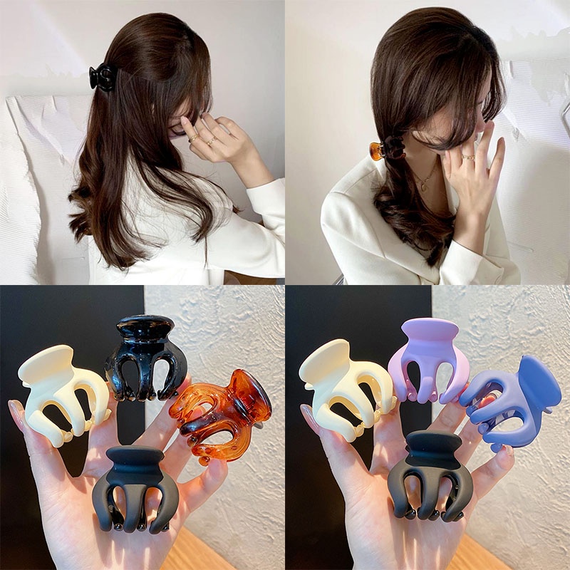 Kẹp tóc bằng Acrylic thiết kế đơn giản phong cách cá tính hợp thời trang cho nữ