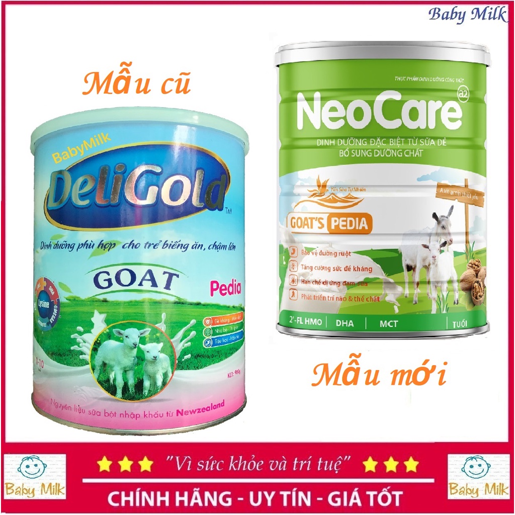 Sữa dê Deligold, NeoCare Goat pedia 900g (mẫu mới)