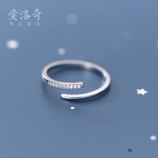 nhẫn nữ bạc đính đá