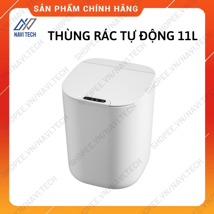 Thùng Rác Thông Minh Cảm Biến 2 Màu Xám Trắng Có Nắp Đậy Nhiều Loại