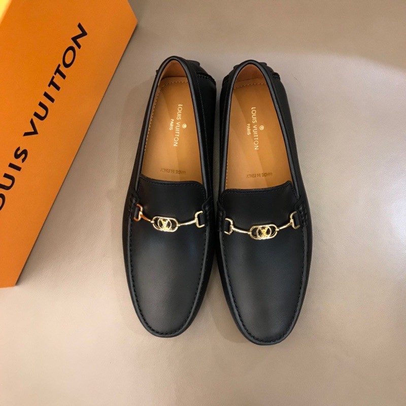 Giày lười da thật cho nam thời trang cao cấp Louis Vuitton LV