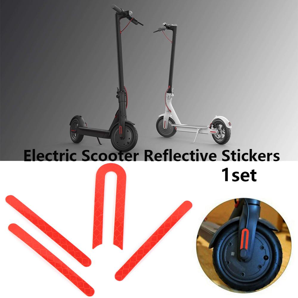 MUVAKO 1 Bộ Miếng Dán Viền Bánh Xe Trước / Sau Xe Scooter Điện Xiaomi Mijia M365