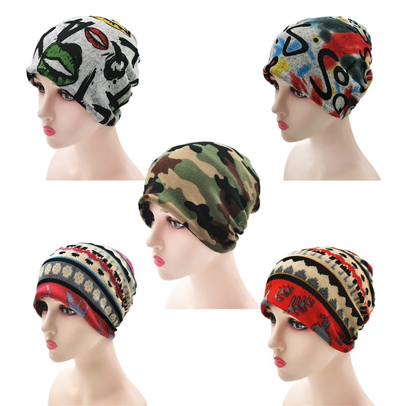 Mũ Trùm Đầu Kiêm Khăn Choàng Cổ Bằng Polyester In Họa Tiết Hoa Phong Cách Vintage Dành Cho Nữ