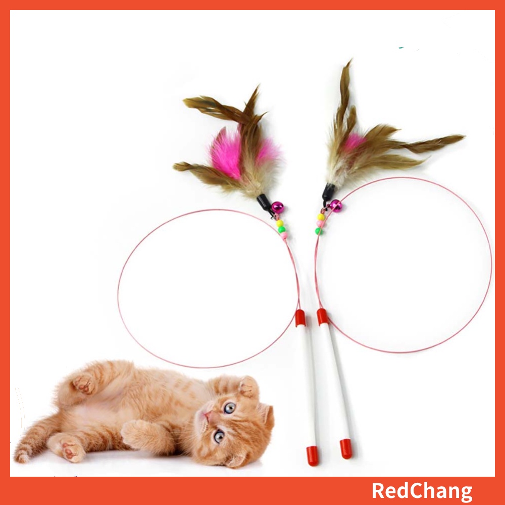 1 Cây Lông Vũ Nhiều Màu Đồ Chơi Cho Mèo