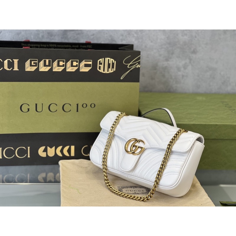 Túi GC mảmont size 26cm da bò da thật