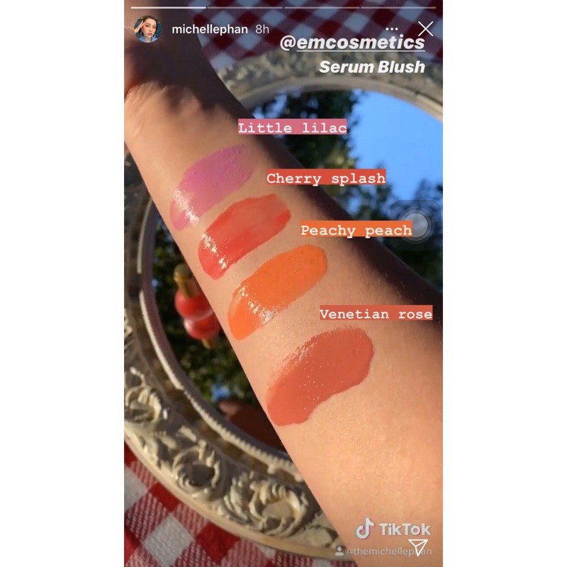 Má hồng serum dạng kem EM Cosmetics Colour Drop Serum Blush