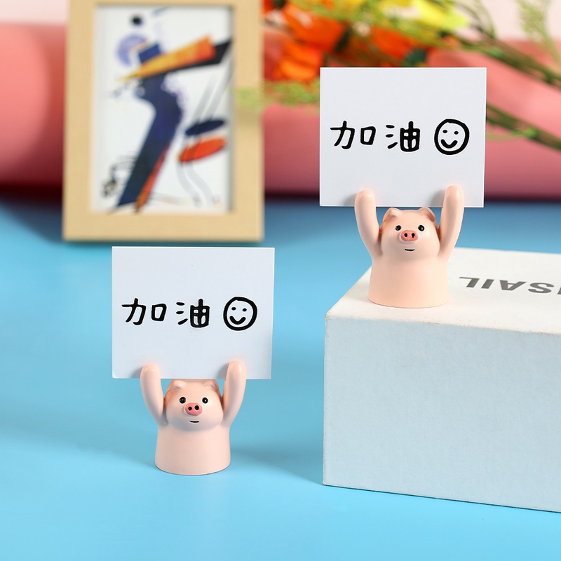 [Piggy & thẻ và kẹp bưu thiếp & kẹp giấy]