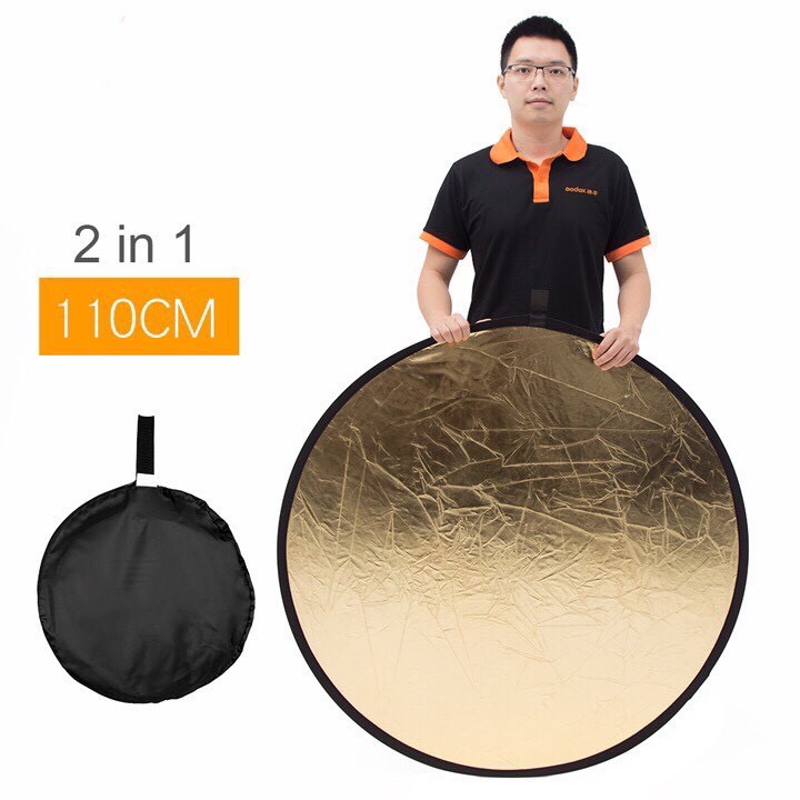 Tấm hắt sáng, tản sáng mặt vàng, mặt bạc 2 trong 1 đủ size - VẢI GÂN
