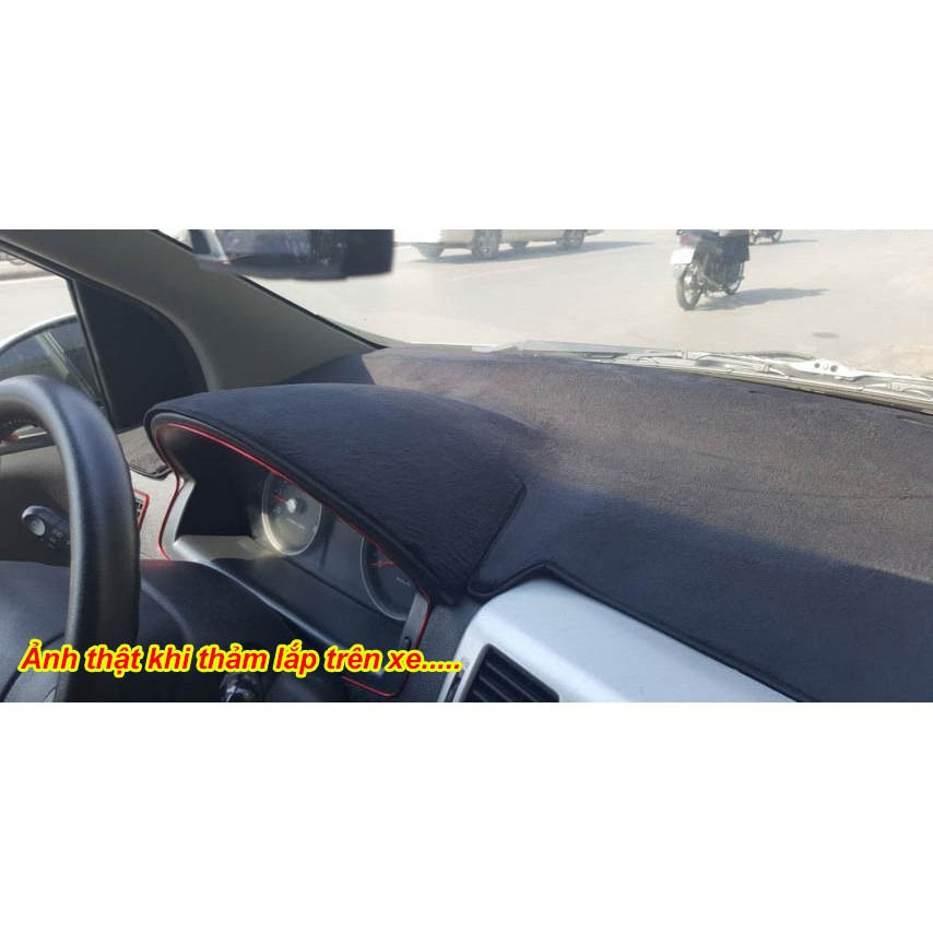 🔥HCM-Thảm taplo nhung lông cừu cao cấp xe Suzuki XL7 2019 - 2022 màu đen- Có Lớp Chống Trượt.